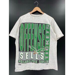 1992 defense wins PHILADELPHIA EAGLES tickets retro NFL T-Shirt 2 sides